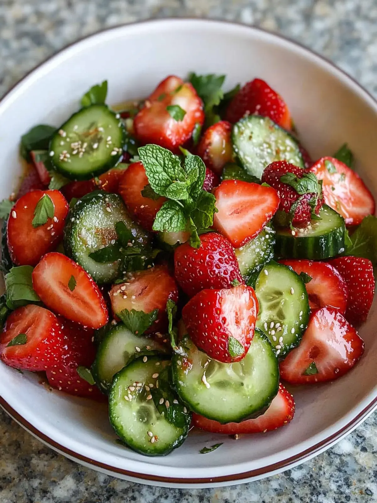 Cucumber Strawberry Salad: A Vibrant Summer Delight 4 Cucumber Strawberry Salad