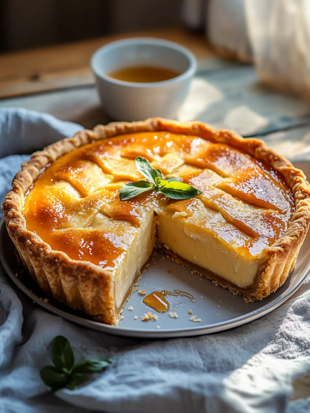 Golden Greek Honey Pie Recipe – Sweet Comfort in Every Bite 3 Golden Greek Honey Pie