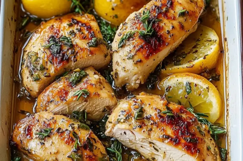 Healthy Lemon Garlic Chicken