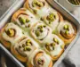 Pistachio Cream Cinnamon Rolls for Your Cozy Weekend Mornings