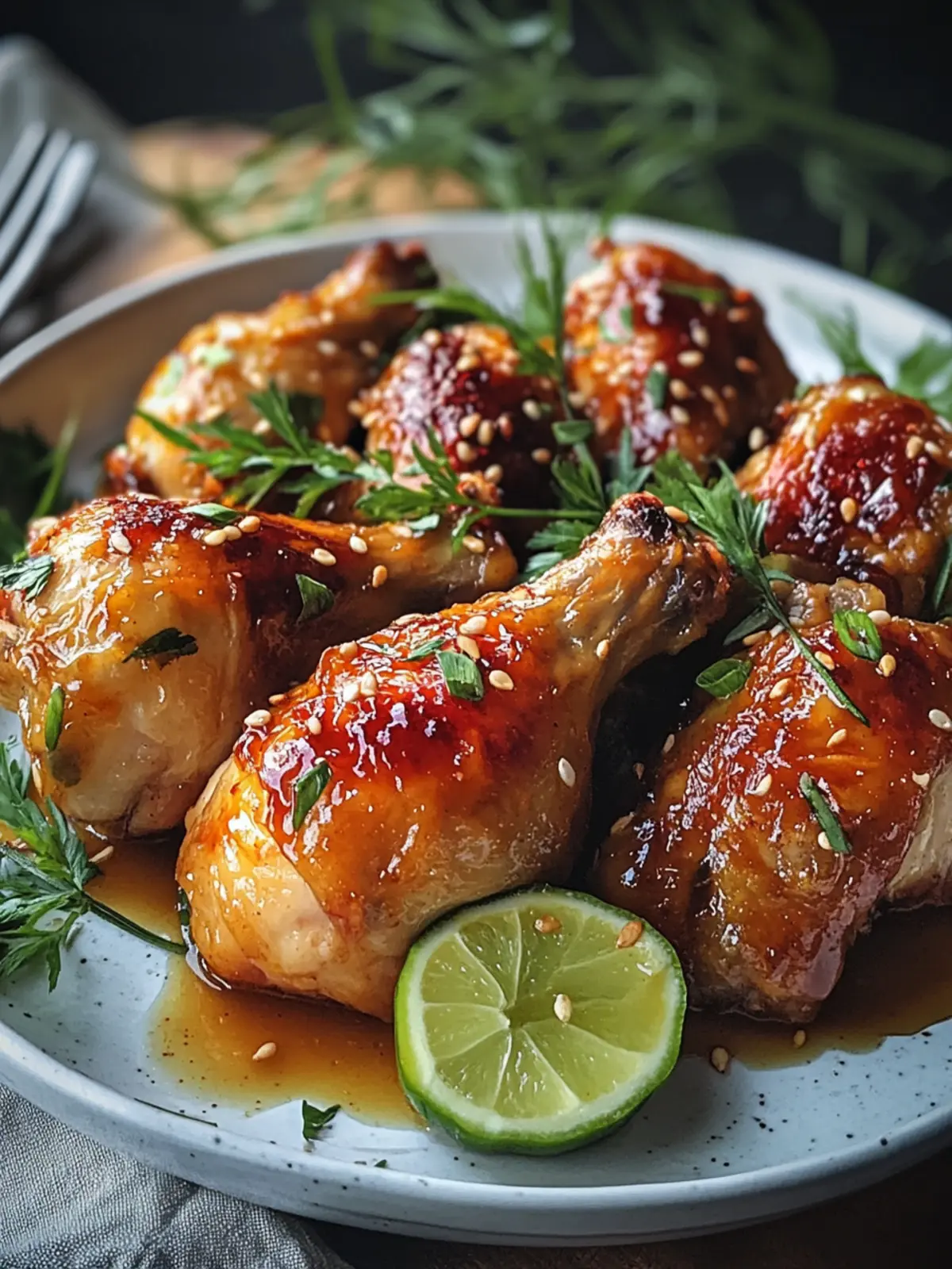 Longan Honey Butter Baked Chicken Legs with Sweet Glaze Magic 2 Longan Honey Butter Baked Chicken Legs