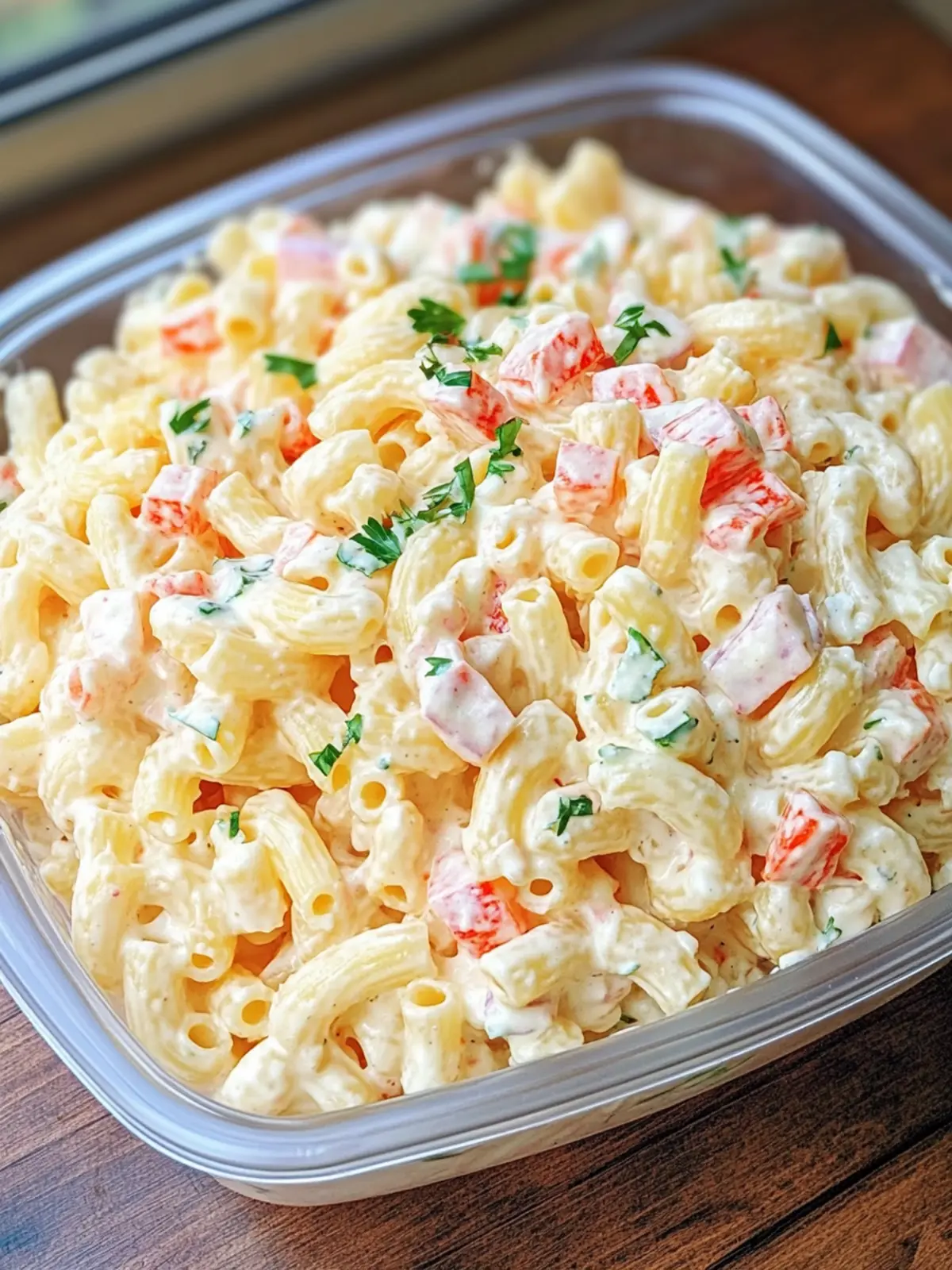 Cheddar Sour Cream Macaroni Salad That Steals the Show 2 Cheddar Sour Cream Macaroni Salad
