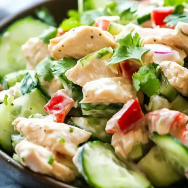 Cold Cucumber Chicken Salad for a Refreshing Summer Feast 9 Cold Cucumber Chicken Salad