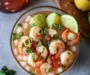 Delicious Mexican Shrimp Cocktail with Avocado Twist