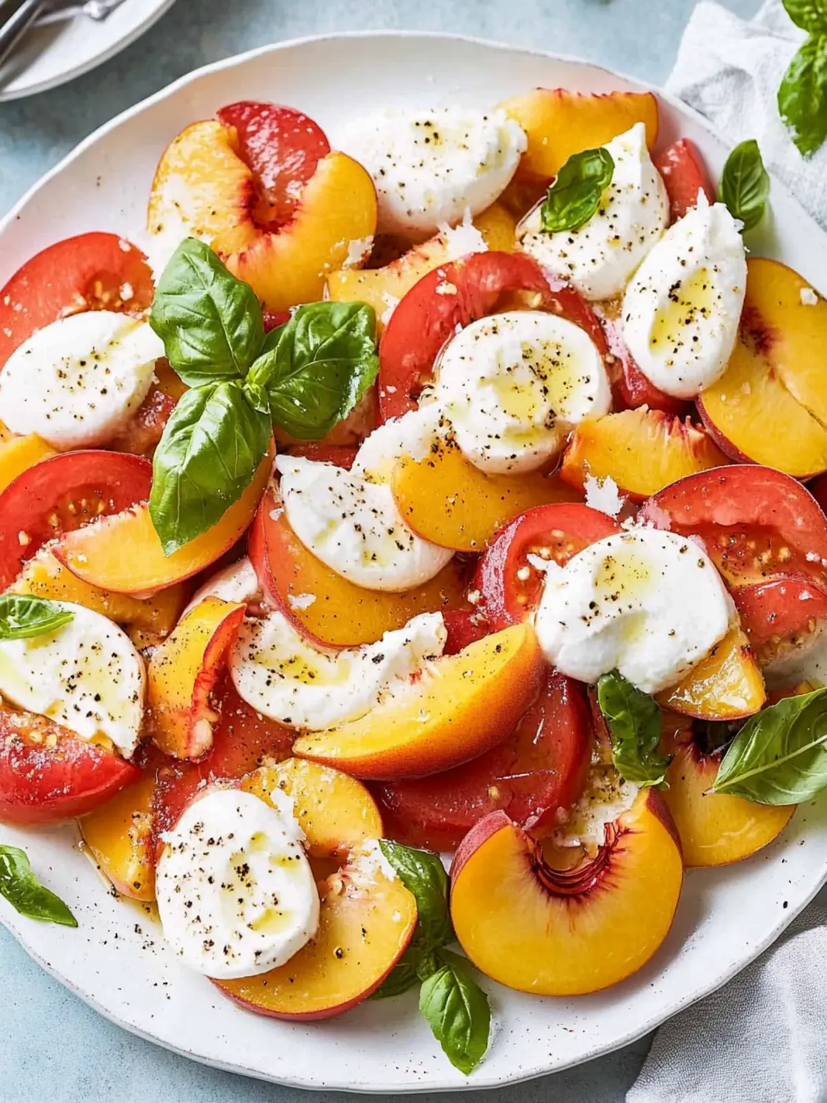 Peach Caprese Salad: A Fresh Twist on a Classic Favorite 2 Peach Caprese Salad