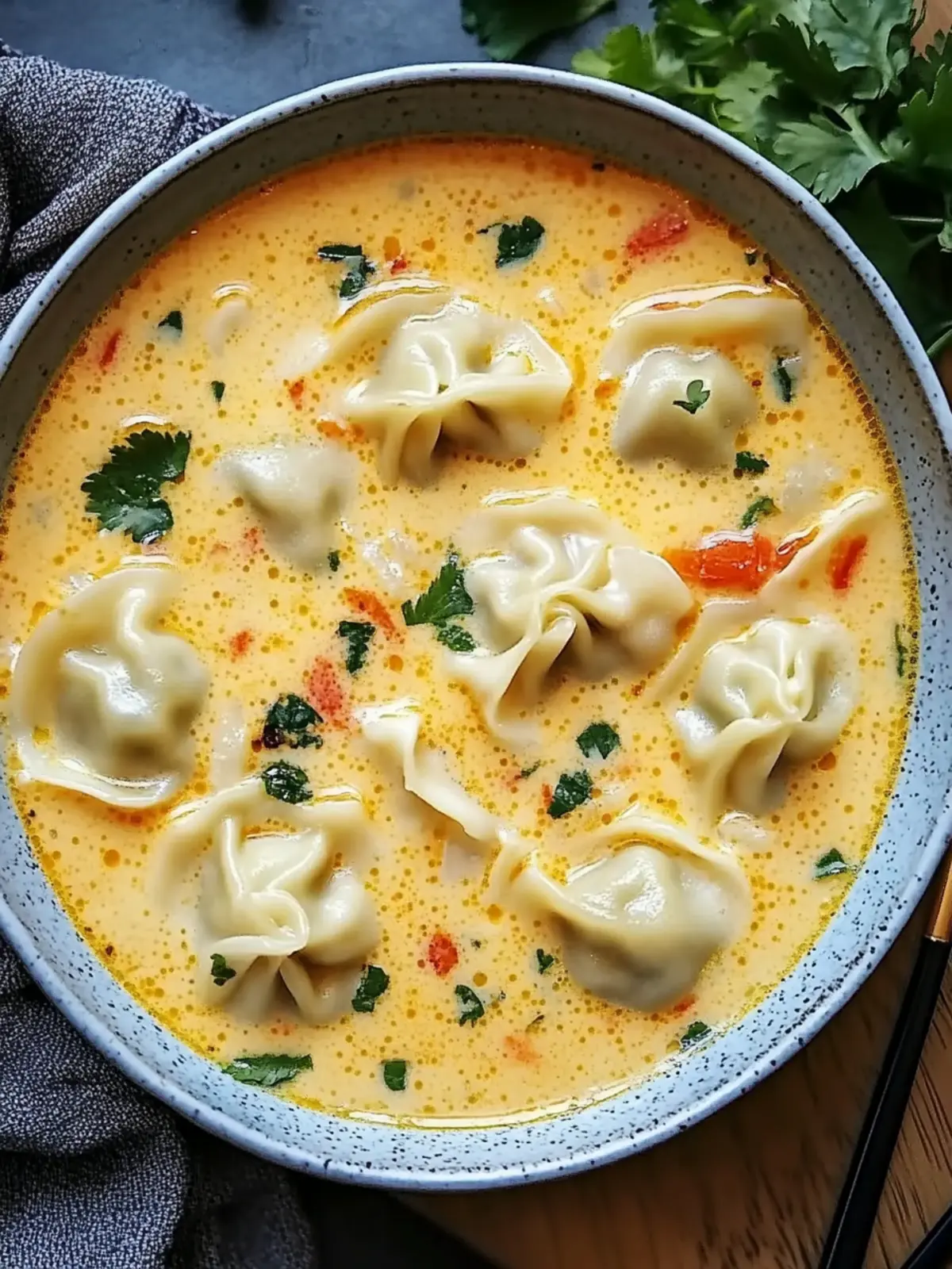 Creamy Thai Dumpling Soup: A Cozy Bowl of Comfort and Flavor 3 Creamy Thai Dumpling Soup