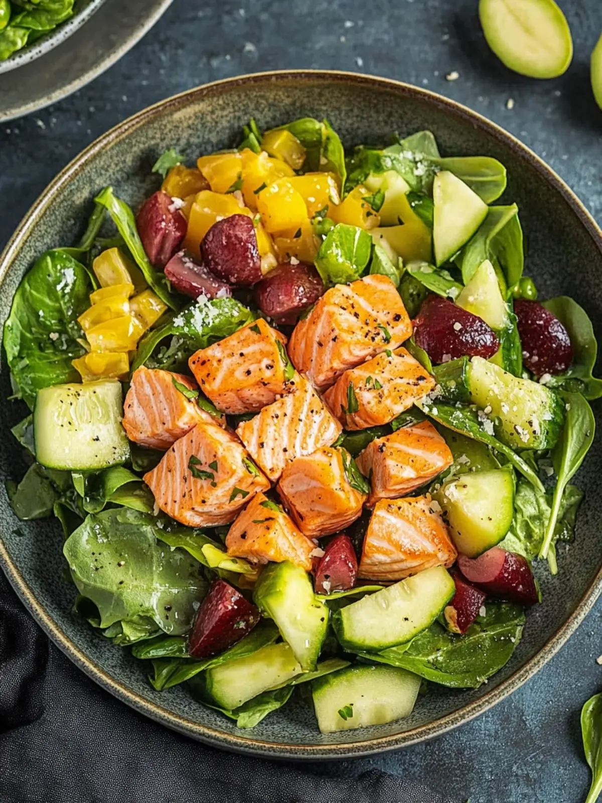 Salad with Salmon: A Fresh Twist You’ll Love 2 Salad with Salmon