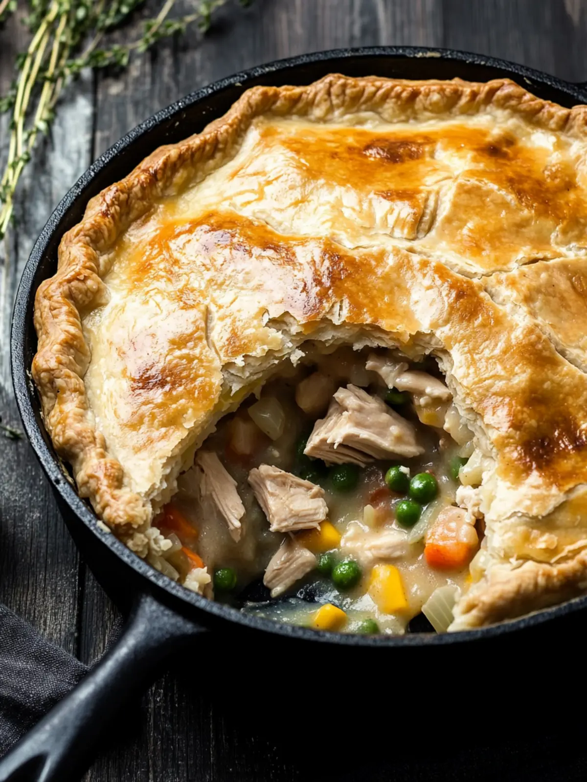 Skillet Chicken Pot Pie: Quick Comfort Food for Everyone 3 Skillet Chicken Pot Pie