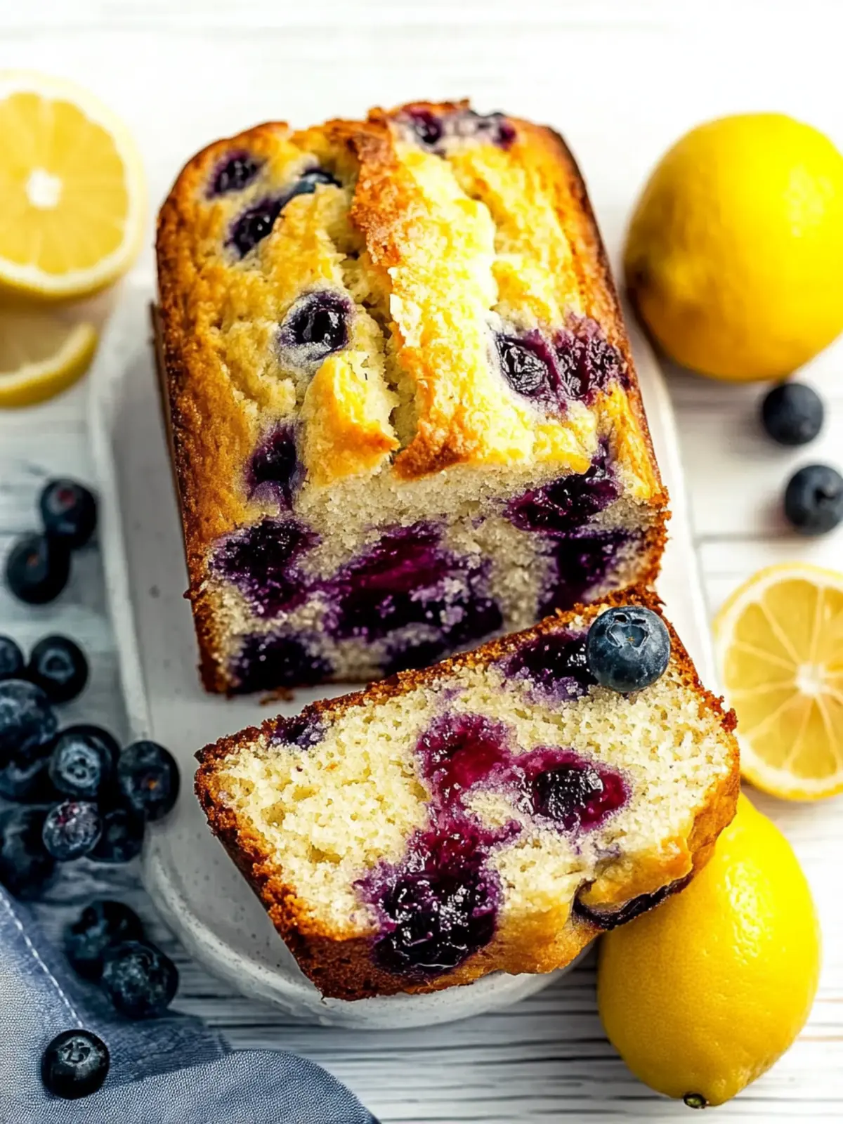 Lemon Blueberry Loaf: Sweet Sunshine in Every Slice 4 Lemon Blueberry Loaf