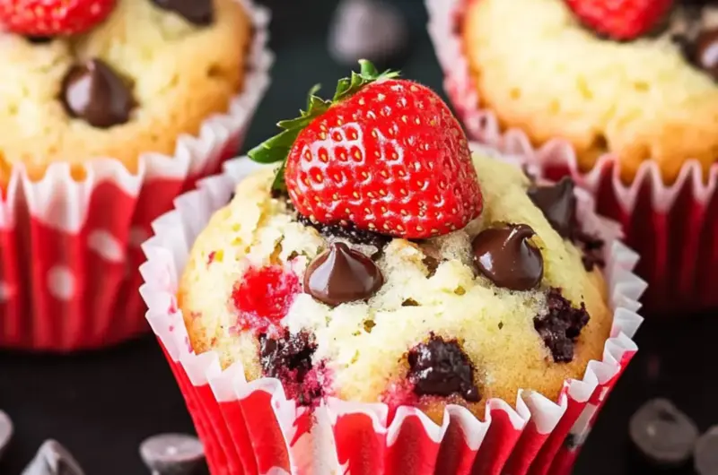 Strawberry Chocolate Chip Muffins