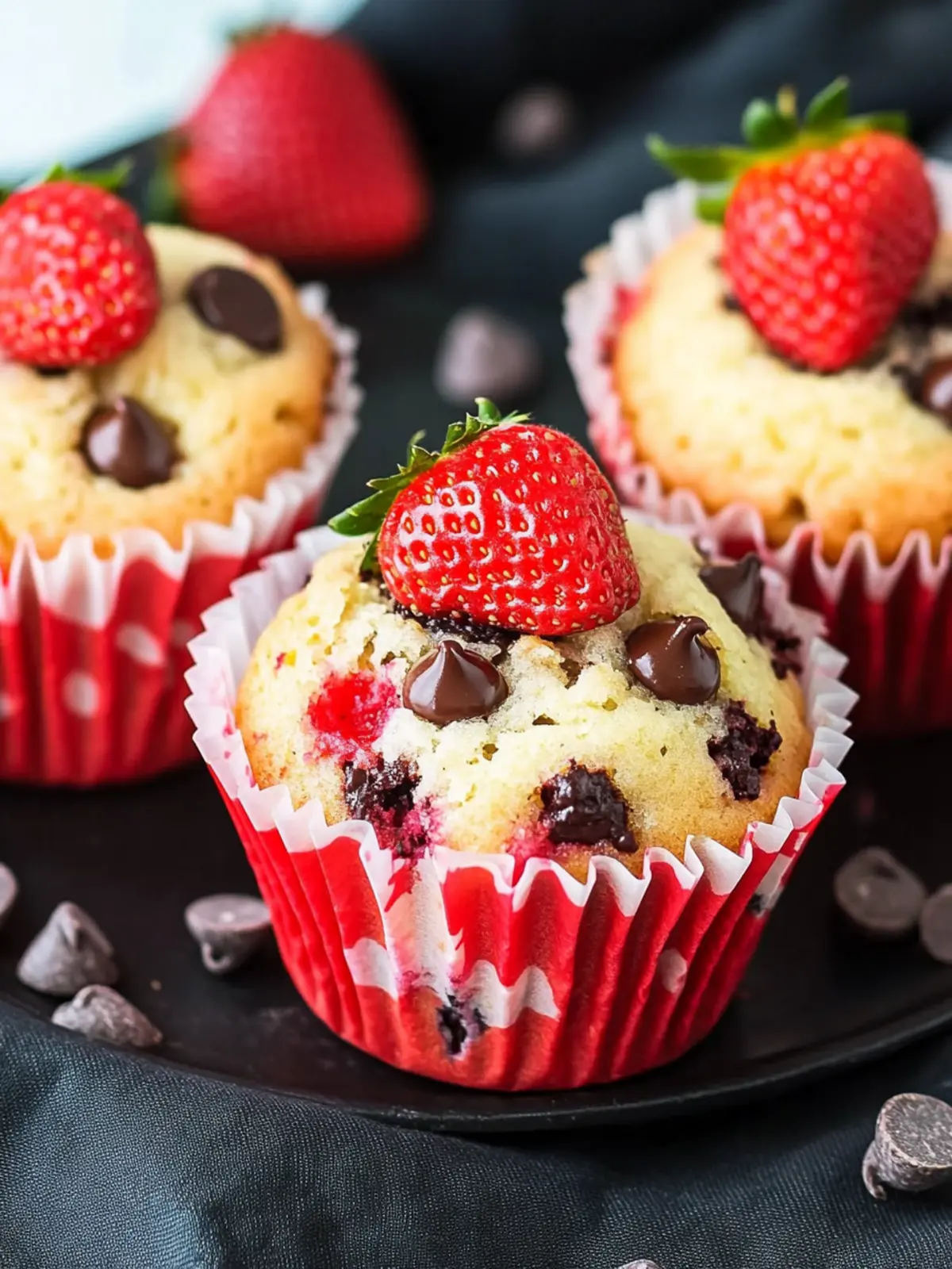 Strawberry Chocolate Chip Muffins: A Love-Filled Bite 5 Strawberry Chocolate Chip Muffins