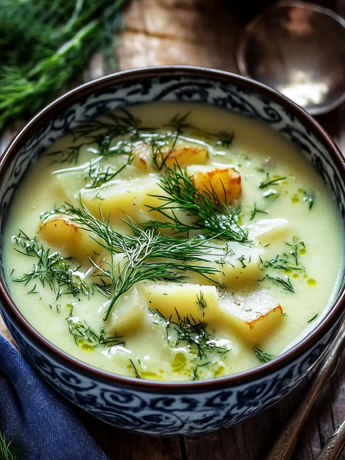 Deliciously Creamy Potato & Dill Soup for Cozy Nights 3 Creamy Potato & Dill Soup