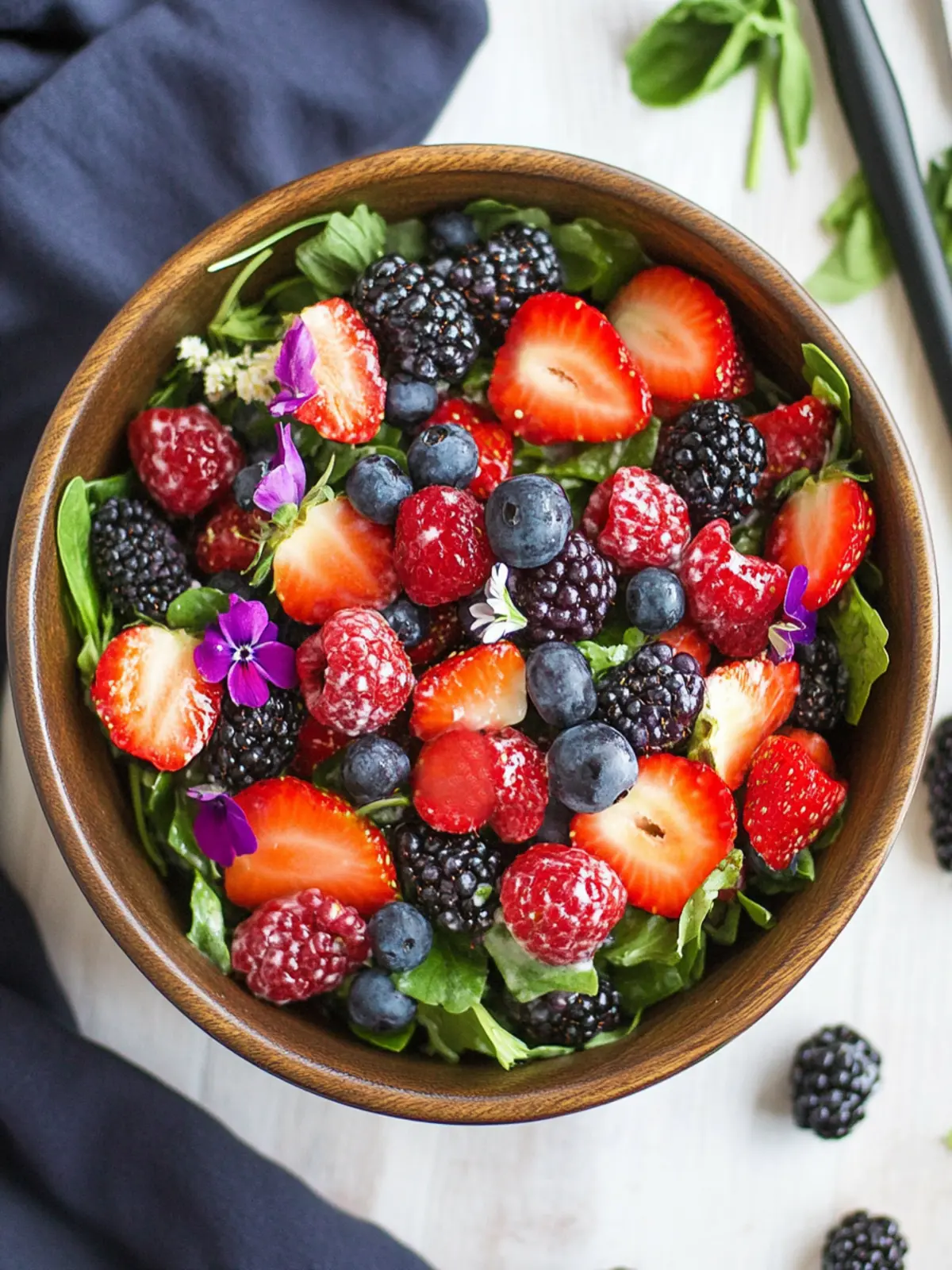 Fresh Mixed Berry Salad with Tangy Vinaigrette Delight 5 Mixed Berry Salad
