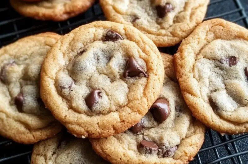 Thin & Chewy Chocolate Chip Cookies