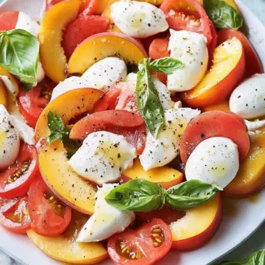 Peach Caprese Salad: A Fresh Twist on a Classic Favorite 9 Peach Caprese Salad