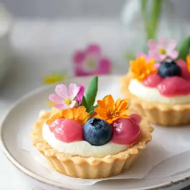 Delightful Mini Spring Cheesecake Tarts with Colorful Touches 9 Mini Spring Cheesecake Tarts