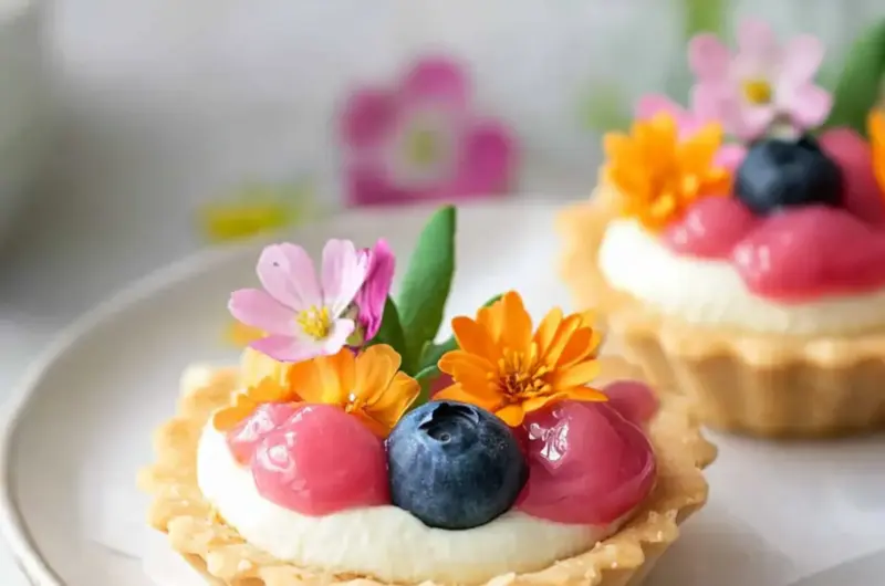 Mini Spring Cheesecake Tarts