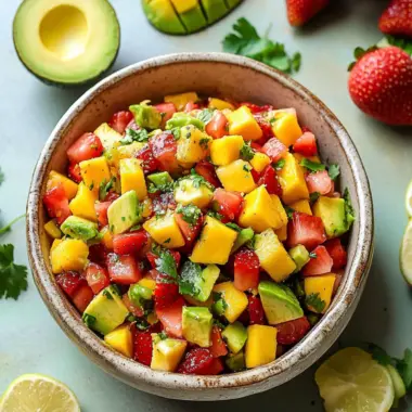Zesty Avocado Strawberry Mango Salsa for Ultimate Snacking Fun 10 Avocado Strawberry Mango Salsa
