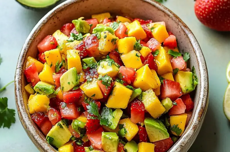 Avocado Strawberry Mango Salsa