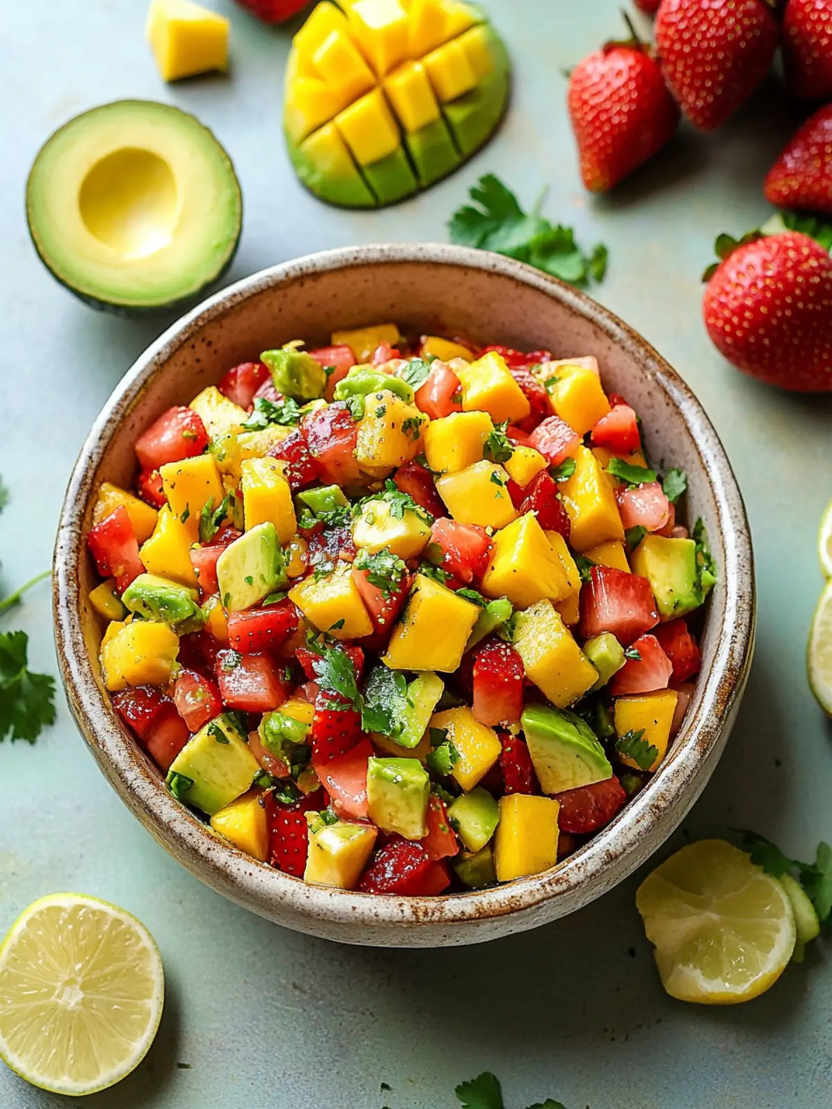 Zesty Avocado Strawberry Mango Salsa for Ultimate Snacking Fun 5 Avocado Strawberry Mango Salsa