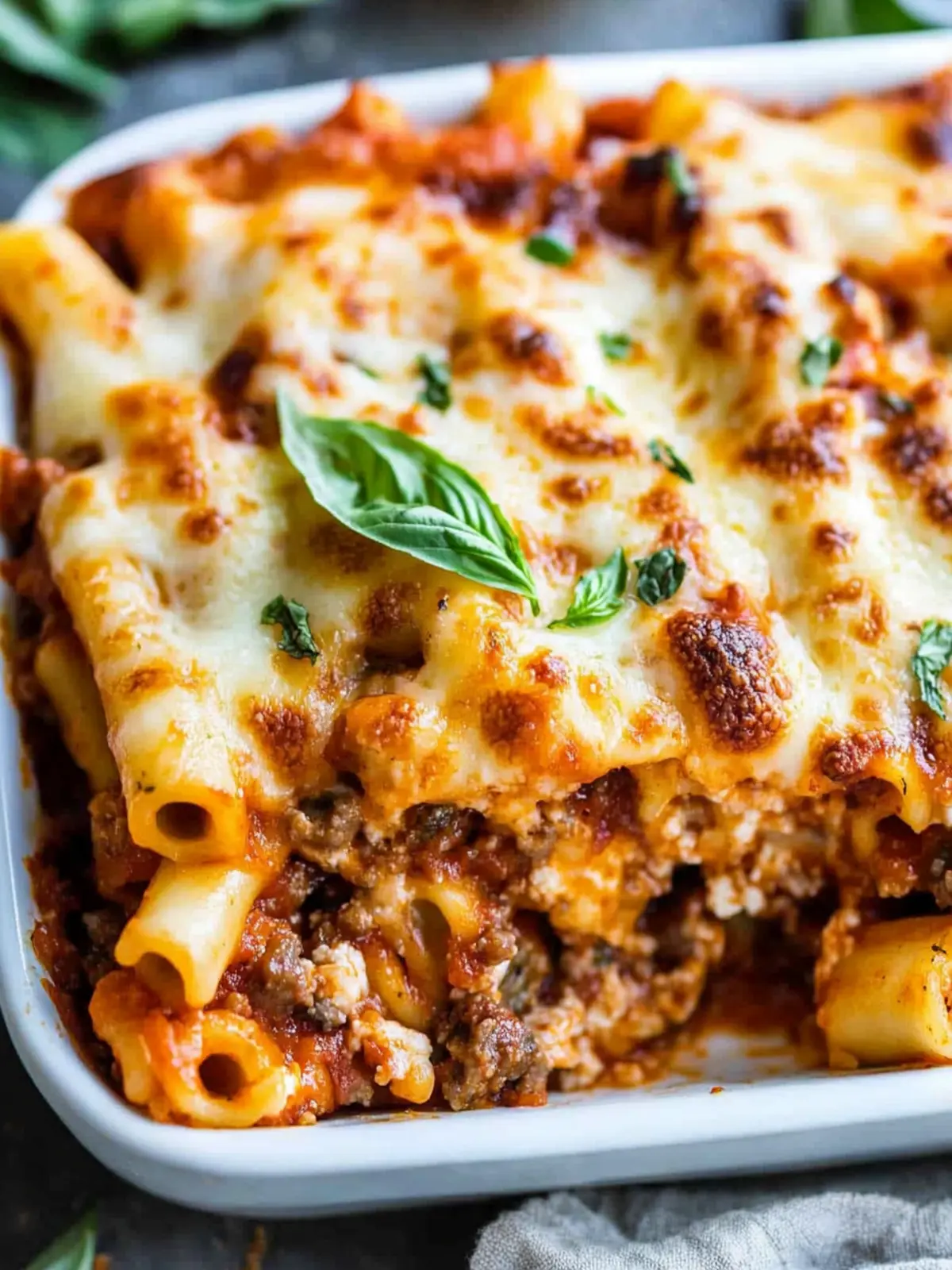 Mouthwatering Baked Ziti with Sausage That Takes You Home 3 Baked Ziti with Sausage