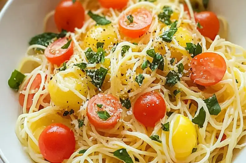 Lemon Capellini Salad