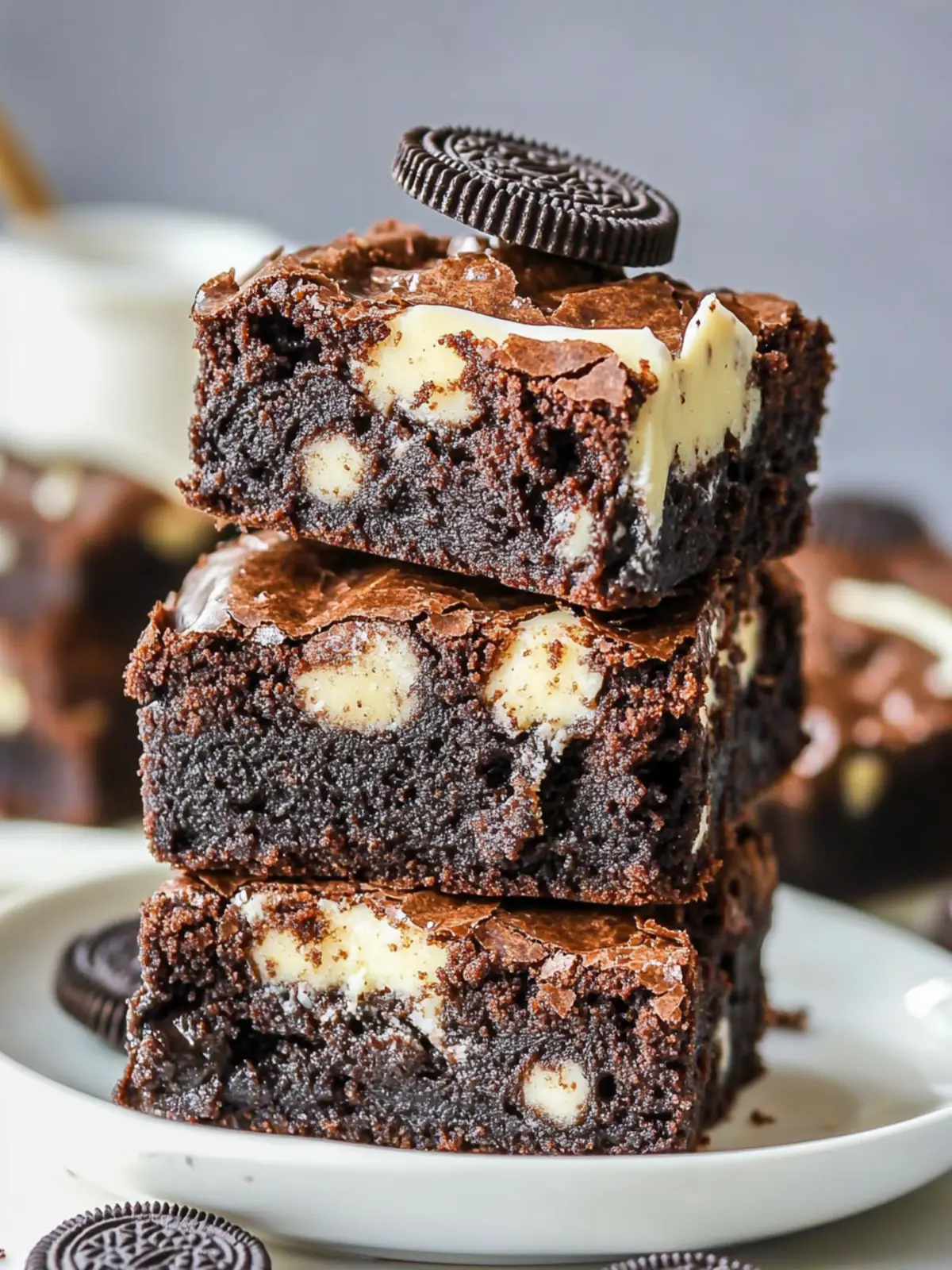 Indulge in Fudgy Oreo Brownies: A Chocolate Lover's Dream 2 Fudgy Oreo Brownies