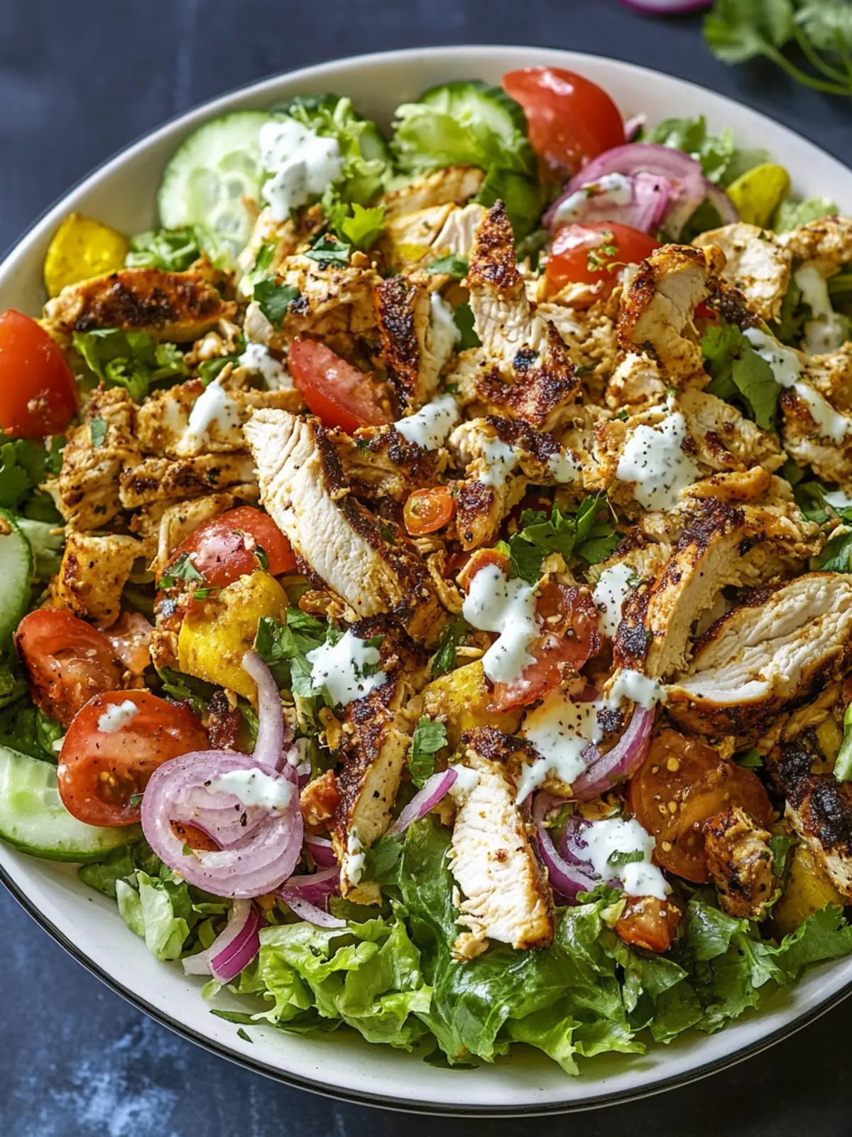 Savor the Flavor: Easy Chicken Shawarma Salad Recipe 5 Chicken Shawarma Salad