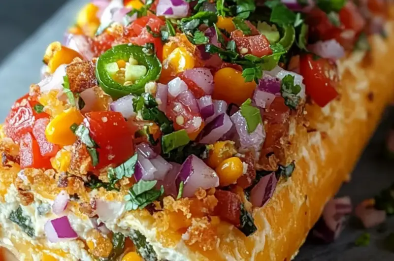 Cowboy Caviar Jalapeno Popper Cheese Log