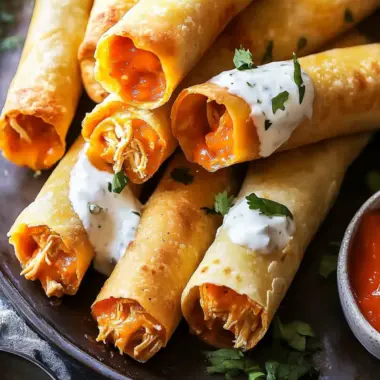 Buffalo Chicken Taquitos: Crispy, Cheesy Game Day Delight 9 Buffalo Chicken Taquitos