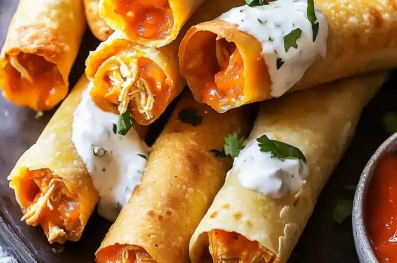 Buffalo Chicken Taquitos