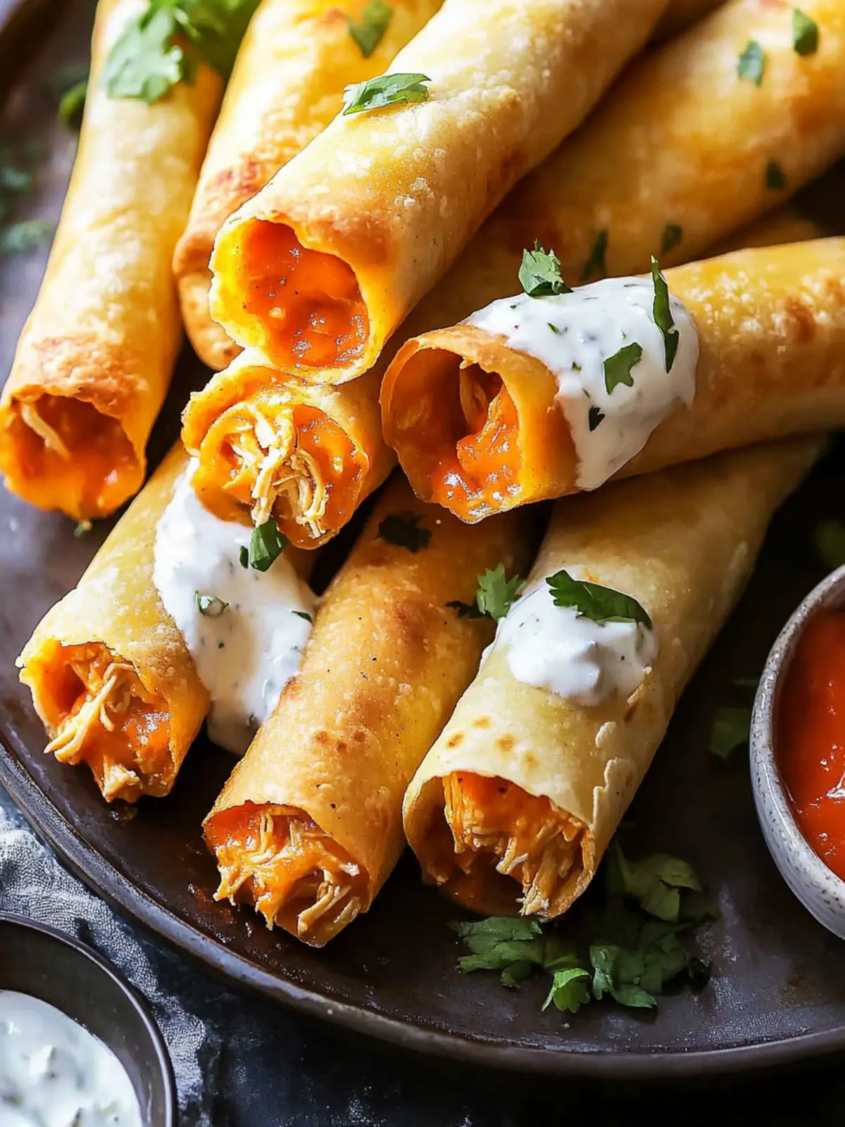 Buffalo Chicken Taquitos: Crispy, Cheesy Game Day Delight 5 Buffalo Chicken Taquitos