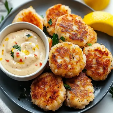Crispy Shrimp Cakes with Lemon Aioli: A Coastal Delight 9 Shrimp Cakes with Lemon Aioli