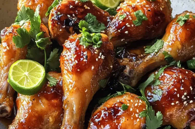 Longan Honey Butter Baked Chicken Legs