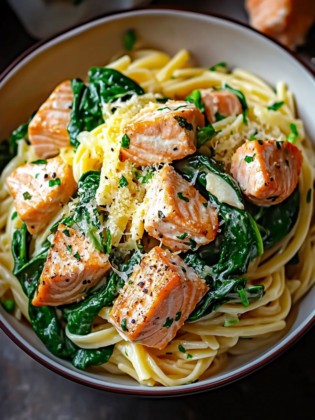 Creamy Salmon Spinach Pasta Dish for Nutritious Nights 4 Salmon Spinach Pasta Dish