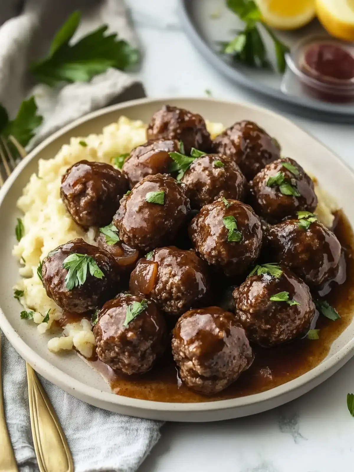 Salisbury Steak Meatballs: Easy Comfort Food for Busy Nights 2 Salisbury Steak Meatballs