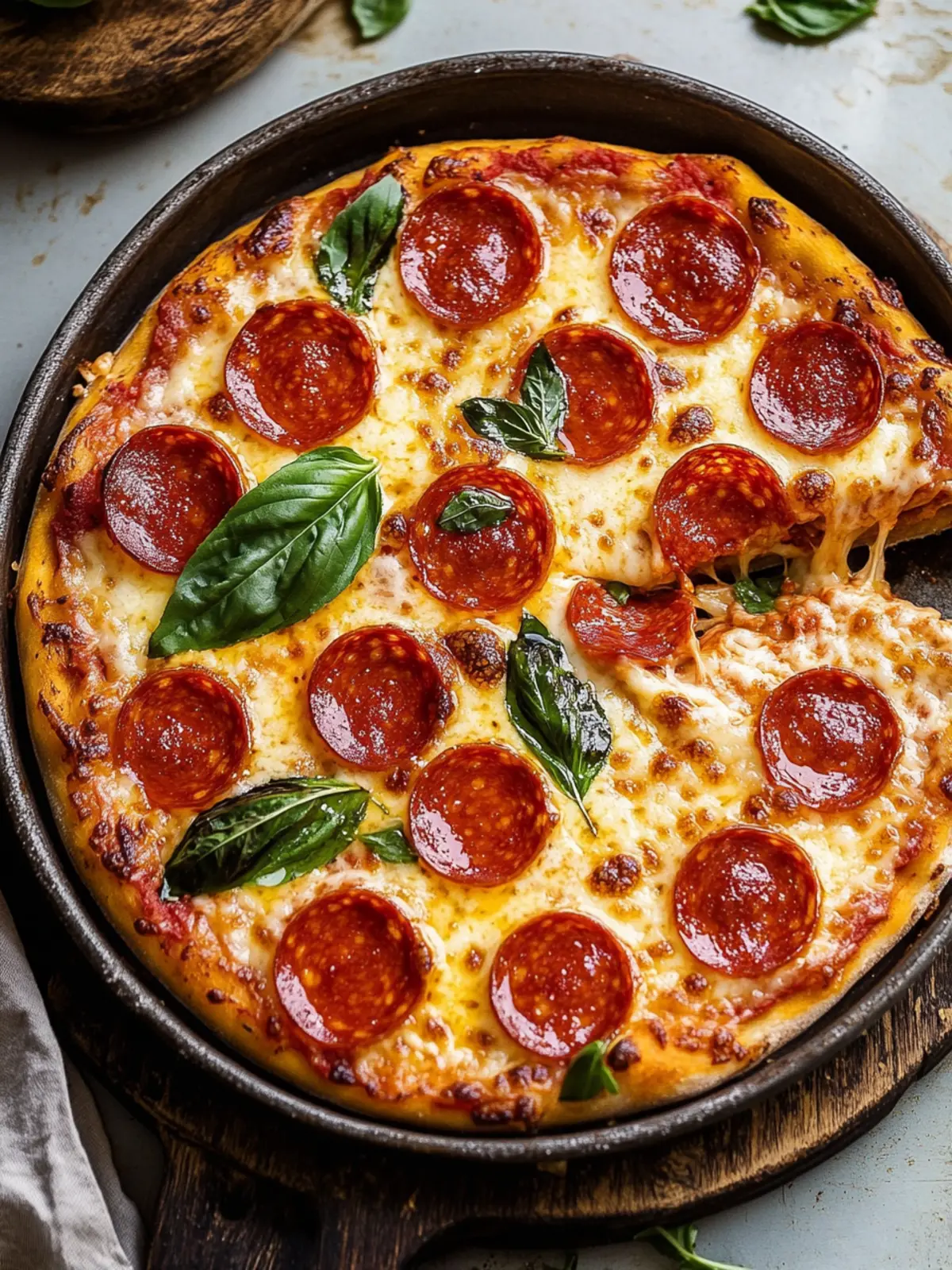 Hot Honey & Basil Pepperoni Pizza Dip You'll Crave! 3 Hot Honey & Basil Pepperoni Pizza Dip