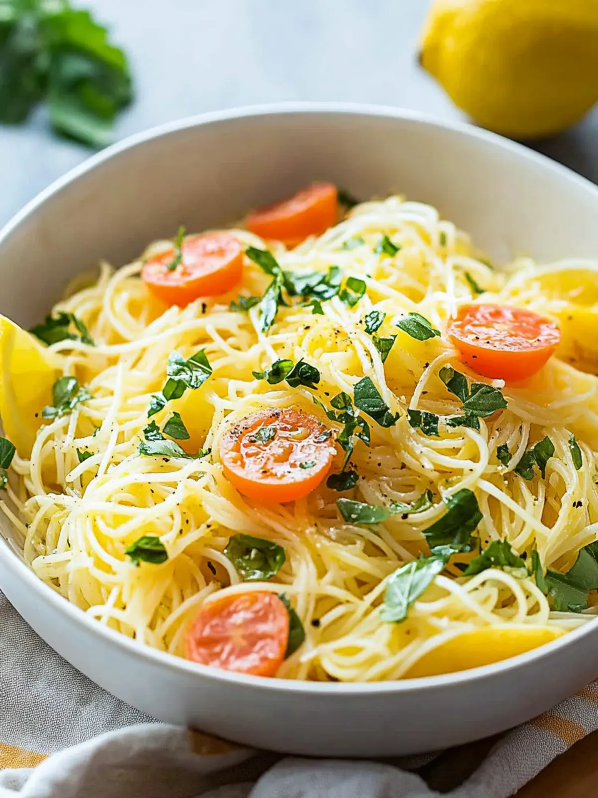 Zesty Lemon Capellini Salad You'll Crave This Summer 4 Lemon Capellini Salad