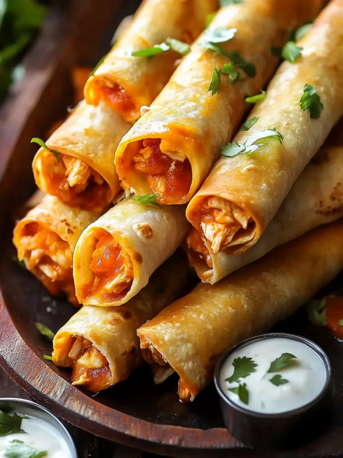 Buffalo Chicken Taquitos: Crispy, Cheesy Game Day Delight 3 Buffalo Chicken Taquitos