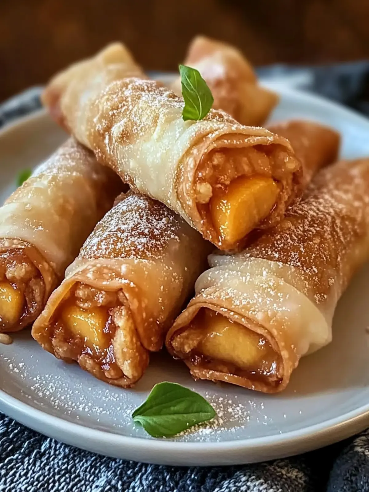 Peach Cobbler Egg Rolls: A Fun Twist on a Classic Dessert 3 Peach Cobbler Egg Rolls