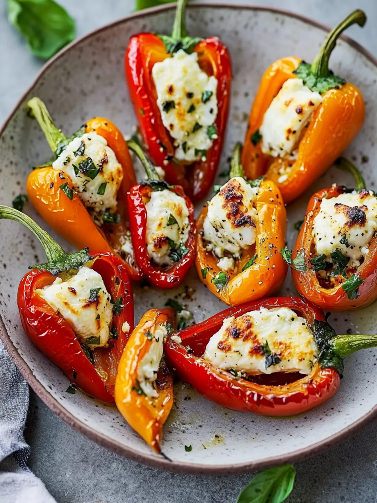 Roasted Goat Cheese Stuffed Mini Peppers You’ll Love 2 Roasted Goat Cheese Stuffed Mini Peppers