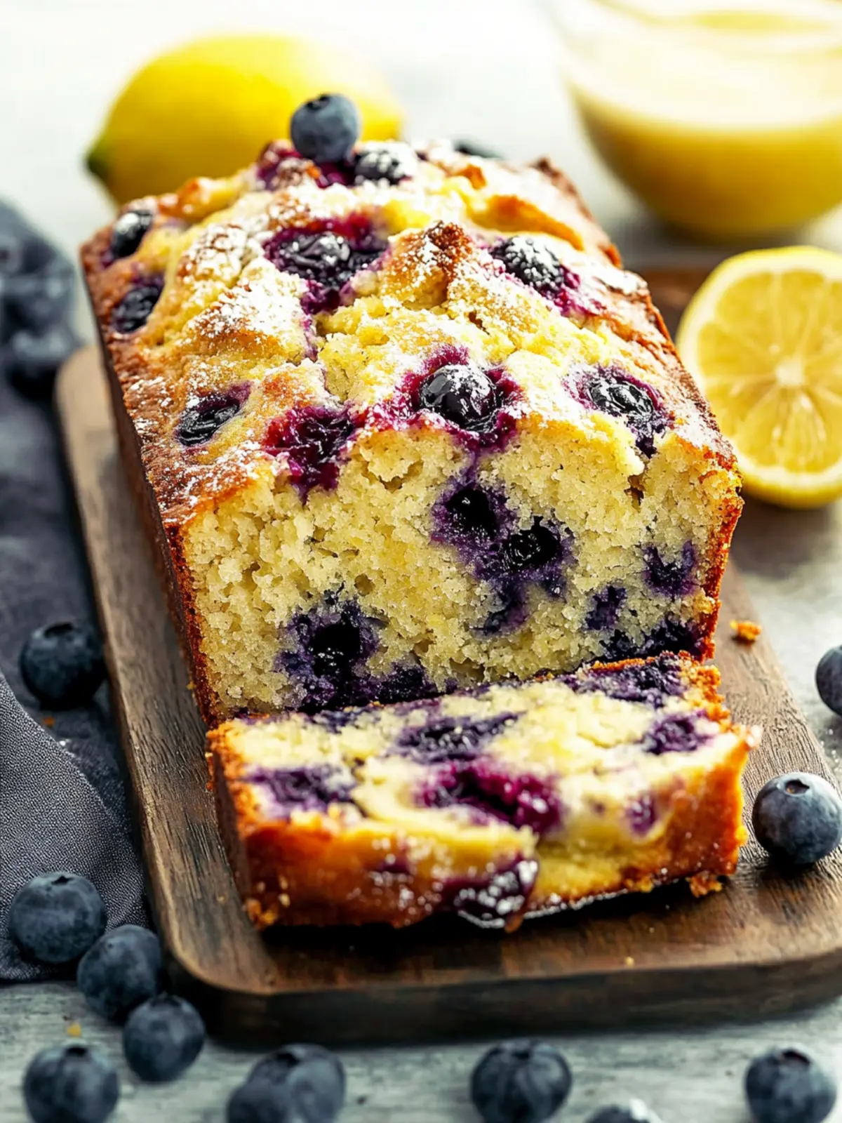 Lemon Blueberry Loaf: Sweet Sunshine in Every Slice 2 Lemon Blueberry Loaf