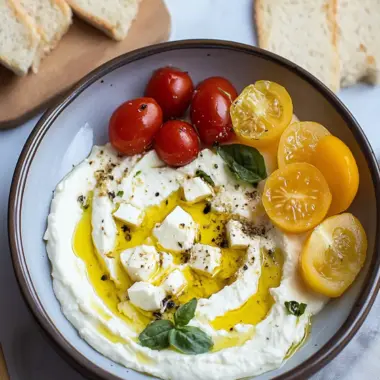 Whipped Feta Dip with Roasted Cherry Tomatoes Bliss 10 Whipped Feta Dip