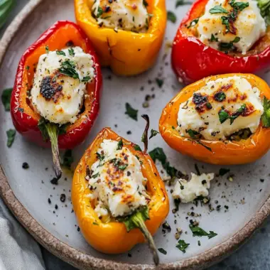 Roasted Goat Cheese Stuffed Mini Peppers You’ll Love 9 Roasted Goat Cheese Stuffed Mini Peppers