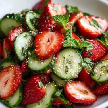 Cucumber Strawberry Salad: A Vibrant Summer Delight 9 Cucumber Strawberry Salad