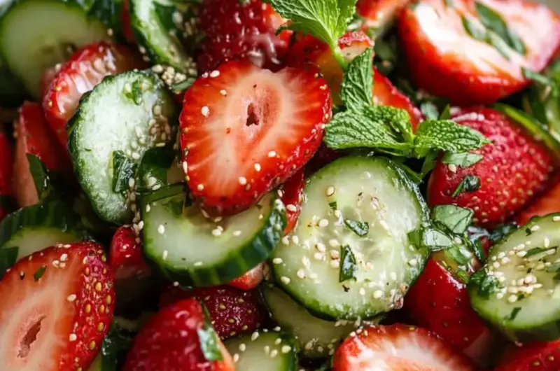 Cucumber Strawberry Salad