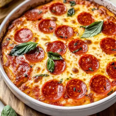 Hot Honey & Basil Pepperoni Pizza Dip You'll Crave! 9 Hot Honey & Basil Pepperoni Pizza Dip
