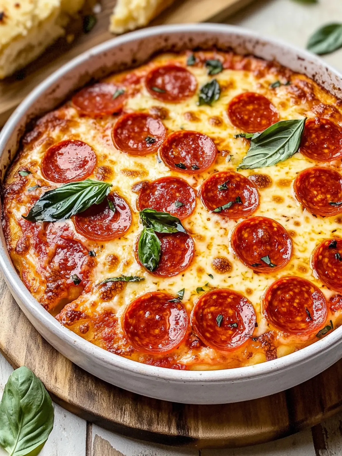 Hot Honey & Basil Pepperoni Pizza Dip You'll Crave! 5 Hot Honey & Basil Pepperoni Pizza Dip