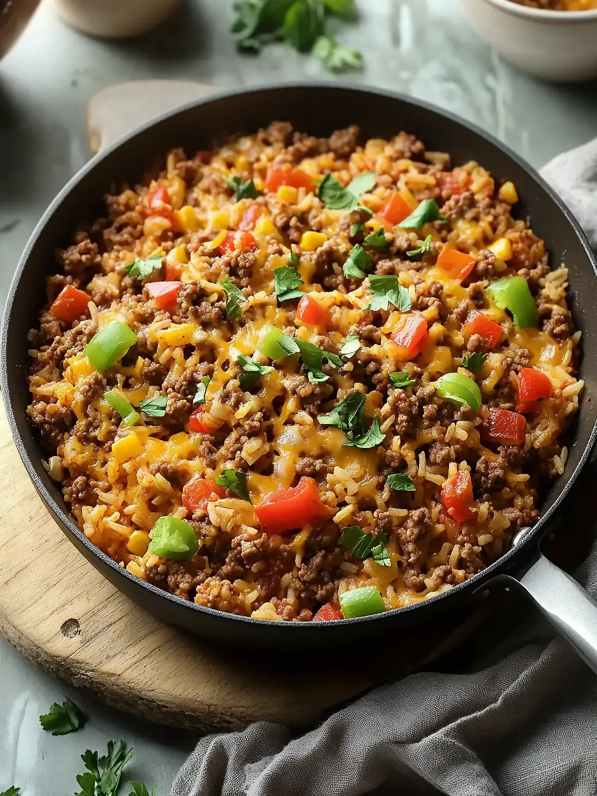 Savory Ground Beef and Rice Skillet: Quick Comfort Food Delight 4 Ground Beef and Rice Skillet