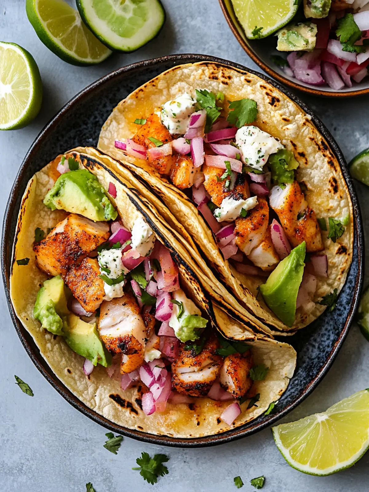 Zesty Fish Tacos with Creamy Lime Slaw You’ll Crave 3 Fish Tacos